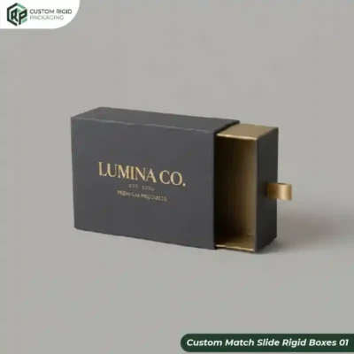 Custom Match Slide Rigid Boxes Wholesale