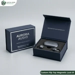 Custom Flip Top Magnetic Lock Rigid Boxes In USA